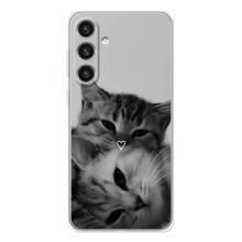 Чехол с рисунком кот на Samsung Galaxy S26 Plus (Пара котов)