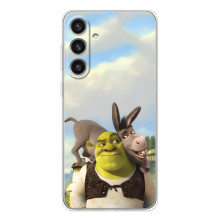 Чехол с мультфильмом Шрек на Samsung Galaxy S26 Plus – Шрек и осел