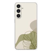 Силиконовый чехол с принтом в цветах на Samsung Galaxy S26 Plus – Монстера зелёная