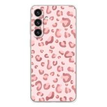 Чехол с розовым рисунком для Samsung Galaxy S26 Plus (Розовый леопард)
