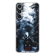 Новогодние, Праздничные Чехлы для Samsung Galaxy S26 Plus - 2024 год (Зимний поезд)