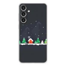 Силиконовый бампер на рождество для Samsung Galaxy S26 Plus – Город зимний