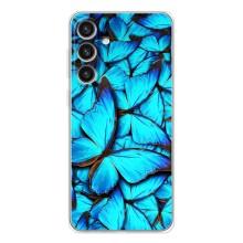 Силиконовый бампер с картинкой животных для Samsung Galaxy S26 Plus (Крылья бабочек)