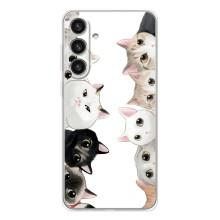 Силиконовый чехол с котиком для Samsung Galaxy S26 Plus (Коты)