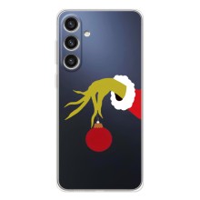Зимние Чехлы для Гелекси С26 Плюс - прозрачный фон (Гринч с игрушкой)