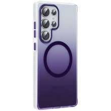 Чехол TPU+PC Phantom with MagSafe для Samsung Galaxy S26 Ultra – Фиолетовый