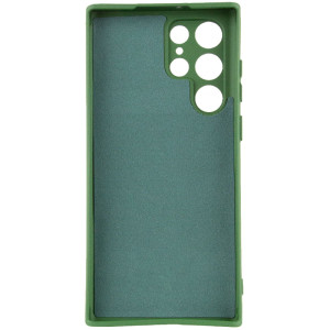 Чехол TPU GETMAN Liquid Silk Full Camera для Samsung Galaxy S26 Ultra – Зеленый