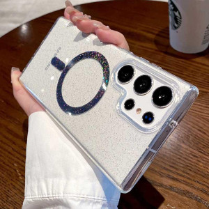 Чехол TPU Eclipse Sparkle Magnetic Fit для Samsung Galaxy S26 Ultra – Прозрачный