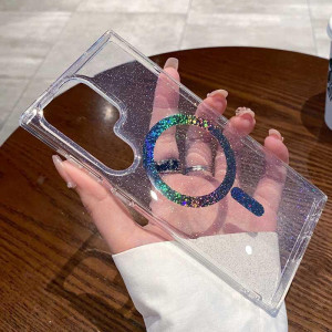 Чехол TPU Eclipse Sparkle Magnetic Fit для Samsung Galaxy S26 Ultra – Прозрачный