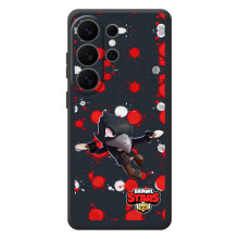 Бампер (ТПУ) с принтом Brawl Stars на Галаксі С26 Ультра (Черный Ворон)