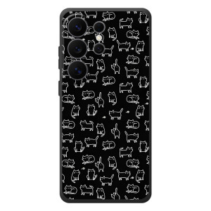 Чехол на тематику: Коты для Samsung Galaxy S26 Ultra – Котики на черном