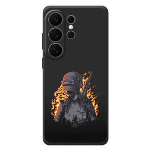 Чохол з картинкою "Герой Pubg" на Samsung Galaxy S26 Ultra (В полум'ї)