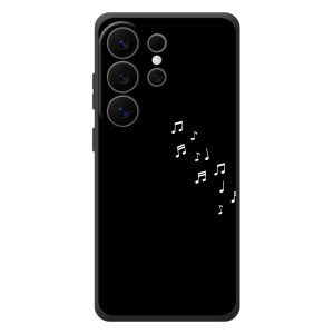 Чохол з картинками на чорному фоні для Samsung Galaxy S26 Ultra – Ноти