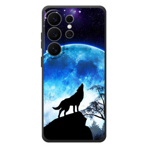 Чехол с Волком на Samsung Galaxy S26 Ultra – Воет на луну