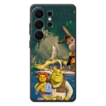 Печатный чехол с принтом Шрек для Samsung Galaxy S26 Ultra – Шрек и Фиона