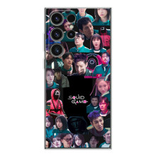 Чехол Гра в кальмара для Samsung Galaxy S26 Ultra – Коллаж игры кальмара