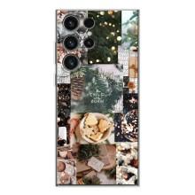 Рождественские, Праздничные Чехлы для Гелекси С26 Ультра (Рождественский коллаж)