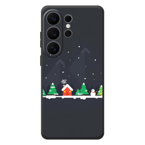 Силіконовий бампер на різдво для Samsung Galaxy S26 Ultra (Місто зимове)