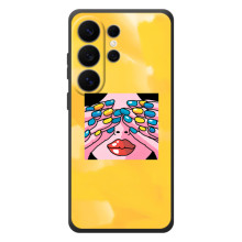 Силиконовый бампер с принтом (ПАТРИОТ) для Samsung Galaxy S26 Ultra – Патриотка