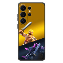 Чехол з героями Клеш Рояль для Samsung Galaxy S26 Ultra – Варвар против Пекка