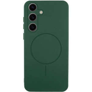 Чехол Silicone Cover Lakshmi Full Camera (AA) with Magnetic Fit для Samsung Galaxy S26 – Зеленый