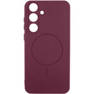 Чехол Silicone Cover Lakshmi Full Camera (AA) with Magnetic Fit для Samsung Galaxy S26 – Бордовый