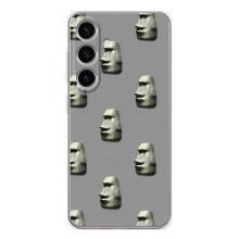 Бампер с принтом Мемы для Samsung Galaxy S26 – Каменное лицо
