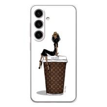 Чохли Луі Вітон для Samsung Galaxy S26 (AlphaPrint - LOUIS VUITTON) (кава LOUIS VUITTON)