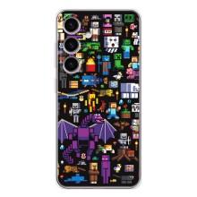 Чехол майнкрафт для Samsung Galaxy S26 – Все персонажи