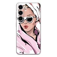 Чехол с картинкой Модные Девчонки Samsung Galaxy S26 – Девушка в халате