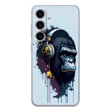 Чохол з Мавпами Samsung Galaxy S26 - (AlphaPrint) (Горила в навушниках)