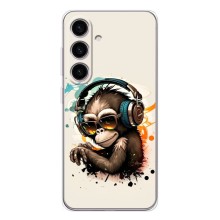 Чохол з Мавпами Samsung Galaxy S26 - (AlphaPrint) (Макака в навушниках)