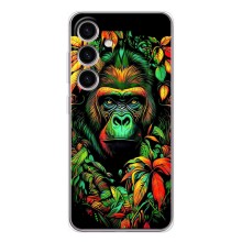 Чохол з Мавпами Samsung Galaxy S26 - (AlphaPrint) (Мавпа в квітах)