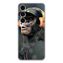 Чохол з Мавпами Samsung Galaxy S26 - (AlphaPrint) (В навушниках)