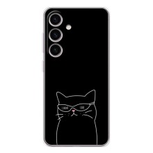 Чохол з малюнком кіт на Samsung Galaxy S26 (Байдужий кіт)