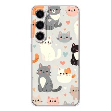 Чохол з малюнком кіт на Samsung Galaxy S26 (Колаж котів)