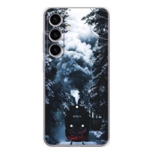 Новорічні, Святкові Чохли для Samsung Galaxy S26 - 2024 год (Зимовий потяг)