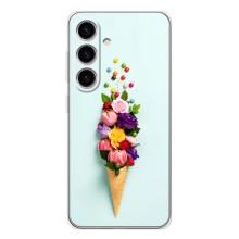 Чохли з тематикою "КВІТИ" на Samsung Galaxy S26 (Квітка-морозиво)
