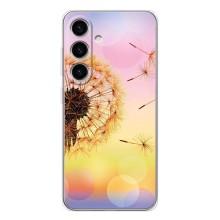 Силиконовый Чехол с одуванчиками на Samsung Galaxy S26 – Цветок-одуванчик
