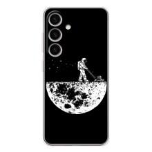 Силиконовый Чехол с принтом "Космонавты" на Samsung Galaxy S26 – Космонавт