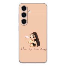 Силіконовый Чохол на Samsung Galaxy S26 з картинкой Модных девушек (З собакою)