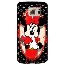 Чехол Disney Mouse Samsung Galaxy S6 Edge / G925 (PREMIUMPrint) (Минни Маус ЛВ)