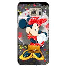 Чехол Disney Mouse Samsung Galaxy S6 Edge / G925 (PREMIUMPrint) (Minni с бантиком)