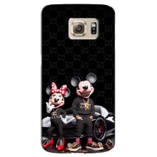 Чехол Disney Mouse Samsung Galaxy S6 Edge / G925 (PREMIUMPrint) (Семья Маусов)