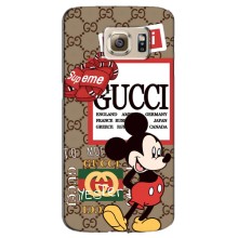 Чехол Disney Mouse Samsung Galaxy S6 Edge / G925 (PREMIUMPrint) (Стильный Микки)