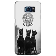 Чехлы VERSACE для Самсунг S6, Гэлакси S6, G920 (PREMIUMPrint) (Доберман Версаче)