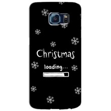 Рождественские, Праздничные Чехлы для Самсунг S6, Гэлакси S6, G920 (Christmas loading)