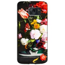 Брендновые Чехлы для Samsung Galaxy S7 / G930 - (PREMIUMPrint) – Nike цветы