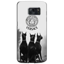 Чехлы VERSACE для СэМсУнГ Эс7, Гелэкси Эс7, Жэ930 (PREMIUMPrint) – Доберман Версаче