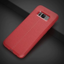 Чехол Miami Skin Shield с имитацией кожи для Samsung Galaxy S8+ – Красный